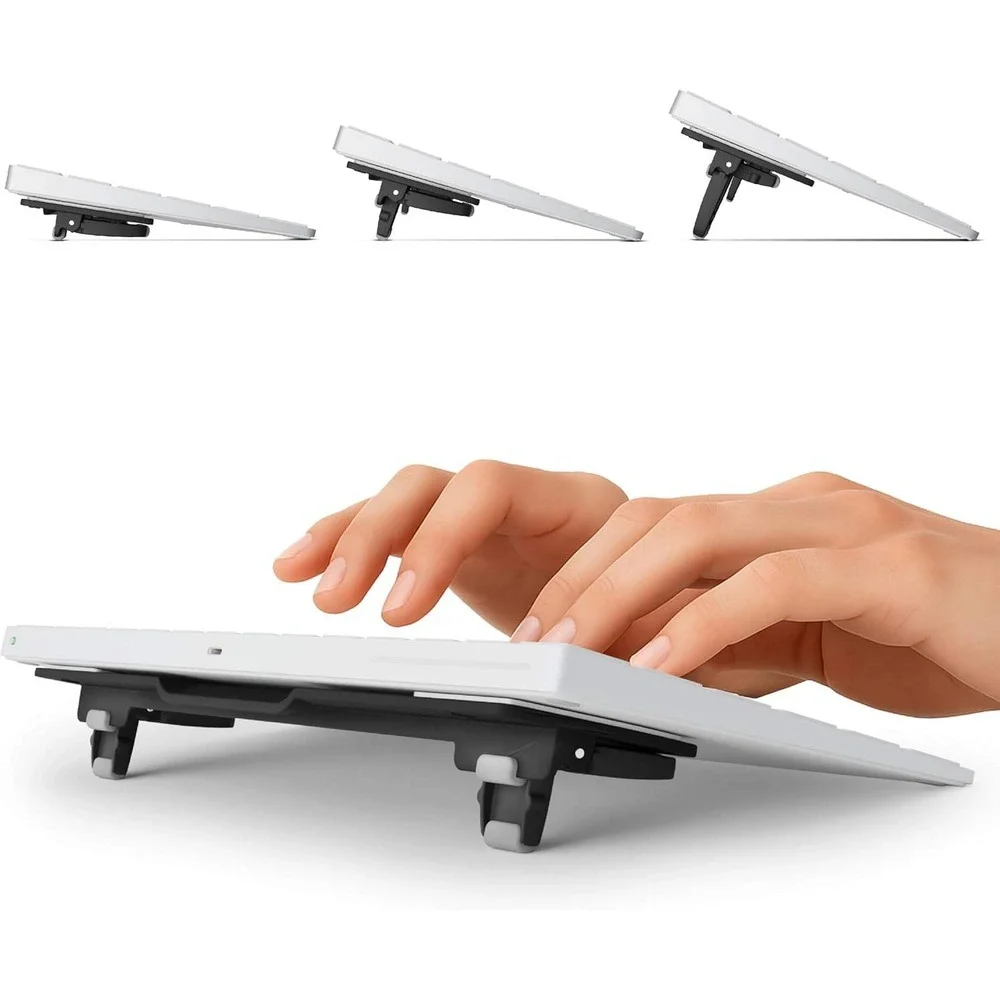 ESC Flip Keyboard Stand 3 Adjustable Angles Ergonomic Riser for Flat Keyboards